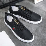 Flat Shoes Autumn Breathable Men's Casual White Shoes Lace-up Sneakers Casual Shoes Men's Shoes