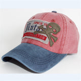 Ball Caps Summer and Autumn Washed Distressed Baseball Cap Embroidered Letters