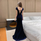 Maxi Burgundy Dress Formal Slim-Fit Elegant Princess Dress Evening Dress