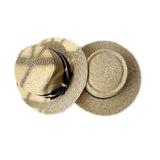 Straw Hat Hat Women's Casual All-Match Travel Flat Top Sun Hat