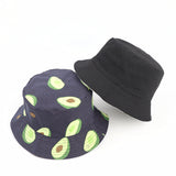 Bucket Hat Fishing Cap Cotton Print Fisherman Hat Spring/Summer Reversible Fisherman Hat Men and Women Outdoor Sun Hat
