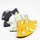 Bucket Hat Fishing Cap Cotton Print Fisherman Hat Spring/Summer Reversible Fisherman Hat Men and Women Outdoor Sun Hat