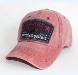 Ball Caps Summer and Autumn Washed Distressed Baseball Cap Embroidered Letters
