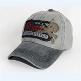 Ball Caps Summer and Autumn Washed Distressed Baseball Cap Embroidered Letters