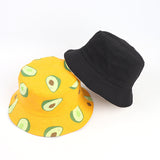 Bucket Hat Fishing Cap Cotton Print Fisherman Hat Spring/Summer Reversible Fisherman Hat Men and Women Outdoor Sun Hat