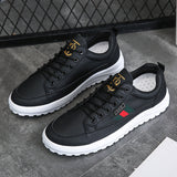 Flat Shoes Autumn Breathable Men's Casual White Shoes Lace-up Sneakers Casual Shoes Men's Shoes