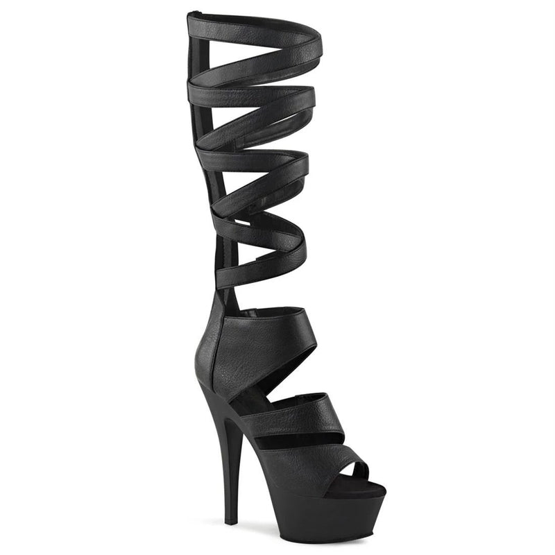 Platform Heels for Women 15cm Hollow High Heel Thick Bottom Fish Mouth Boots