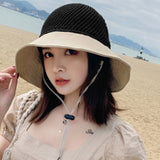 Summer Hats Women's Summer Foldable Woven Straw Hat