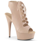 Platform Heels for Women 15cm Hollow High Heel Peep Toe Booties