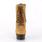 Platform Heels for Women 15cm Zip Lace-up Nightclub Boots