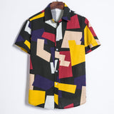 Camp Collar Shirt Short Sleeve Floral Shirt