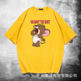 Tom And Jerry T Shirt Loose Cartoon Anime Half Sleeve