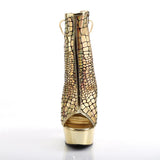Platform Heels for Women 15cm High Heel Low-Top Booties Color Block Nightclub Boots