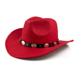 Black Cowboy Hat Vintage Top Hat Woolen Denim Hat