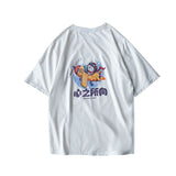 Men T-Shirts Printed Harajuku Style Loose Half Sleeve