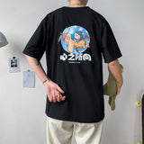 Men T-Shirts Printed Harajuku Style Loose Half Sleeve