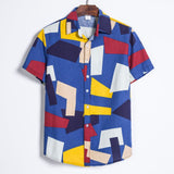 Camp Collar Shirt Short Sleeve Floral Shirt