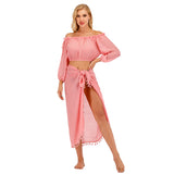 Coachella Music Festival Outfits Tassel Beach Apron Beach Knitting Bikini