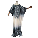 African Women's Wear Printed Pattern Batwing Sleeve Dress African Dashiki Ankara Styles Dress