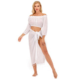 Coachella Music Festival Outfits Tassel Beach Apron Beach Knitting Bikini
