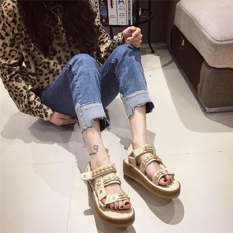 Platform Heels for Women Summer Open Toed Beach Shoes