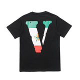 Vlone Mexico Friends Shirt Summer Statue T-Shirt Women'S Men'S And Women'S Short Sleeve