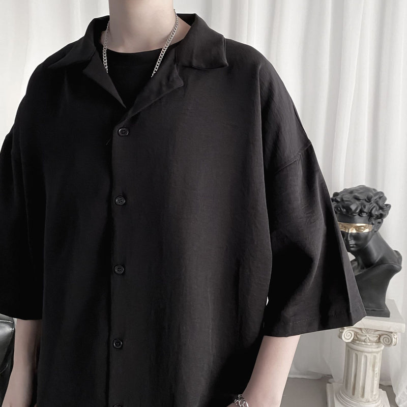 Men's Shirts Loose 3/4 Sleeve