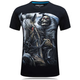 Skull T Shirt 3D Printed round Neck