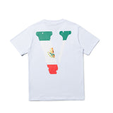 Vlone Mexico Friends Shirt Summer Statue T-Shirt Women'S Men'S And Women'S Short Sleeve
