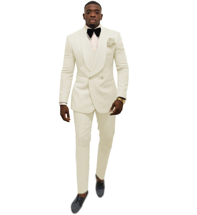 Black Tie Attire Suit Men's Two-Piece Suit Clothing Wedding Slim Fit