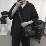 Men's Shirts Loose 3/4 Sleeve