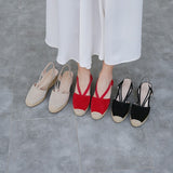 Women Black Dress Shoes Fisherman Shoes Sandals