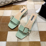 High Heels Slippers Spring/Summer Chunky Heel Fashion High Heel Sandals