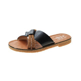 Women Open Toe Sandals Flats Summer Fashion Cross Sandals