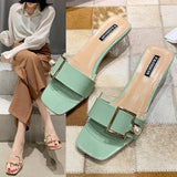 High Heels Slippers Spring/Summer Chunky Heel Fashion High Heel Sandals