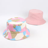 Bucket Hat Fishing Cap Cotton Print Fisherman Hat Men's and Women's Outdoor Mountaineering Sun Hat Leisure