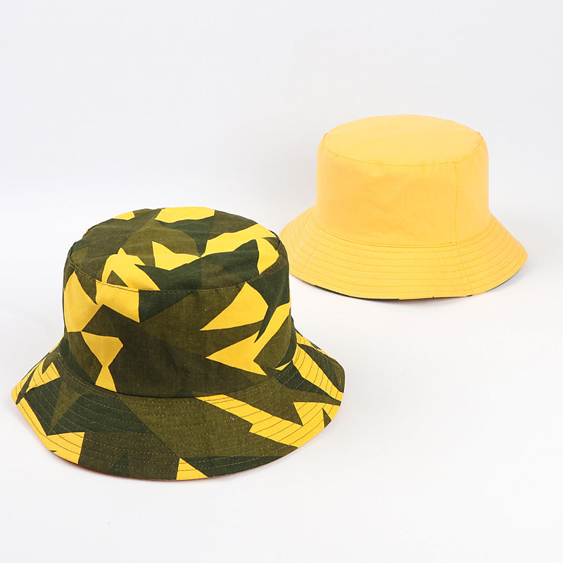 Bucket Hat Fishing Cap Cotton Print Fisherman Hat Men's and Women's Outdoor Mountaineering Sun Hat Leisure