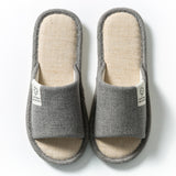 Cotton Slippers Slippers Home Home Indoor Floor Four Seasons Universal Men's Spring and Autumn Home Linen Slippers Diablement Fort