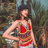 Coachella Music Festival Outfits Color Matching Camisole Short