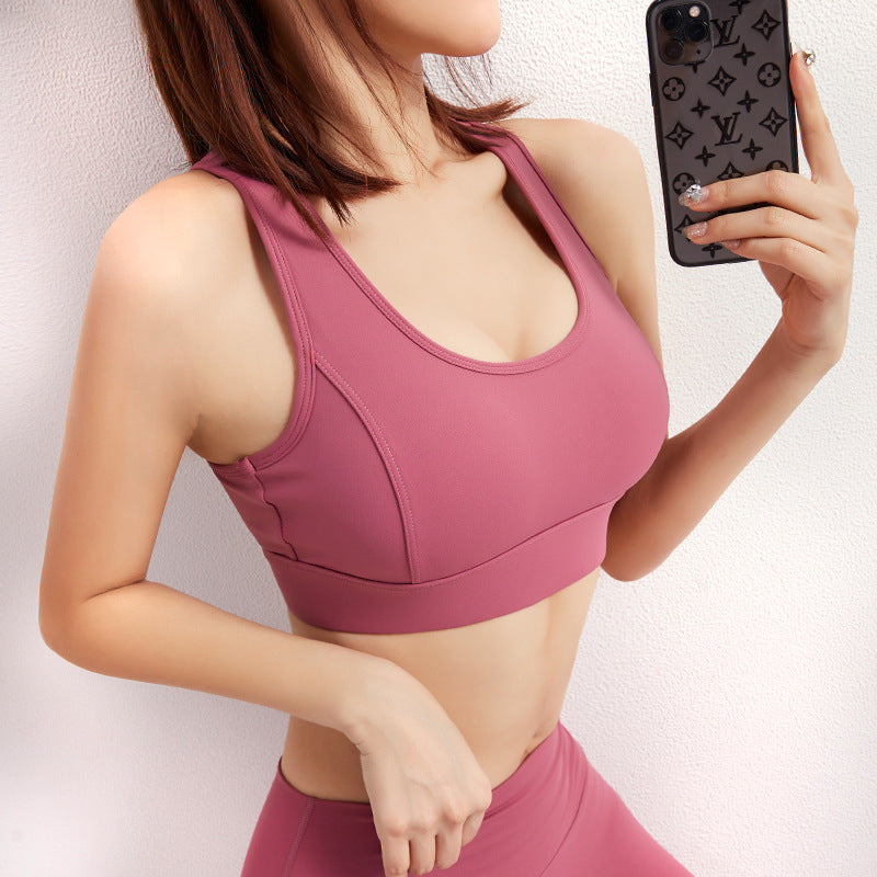 Underwear for Sweating Gathered Mesh Yoga Vest