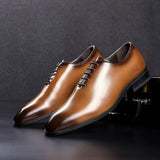 Men's Dress Shoes Classic Leather Oxfords Casual Cushioned Loafer Business Leather Shoes Men's Casual Shoes