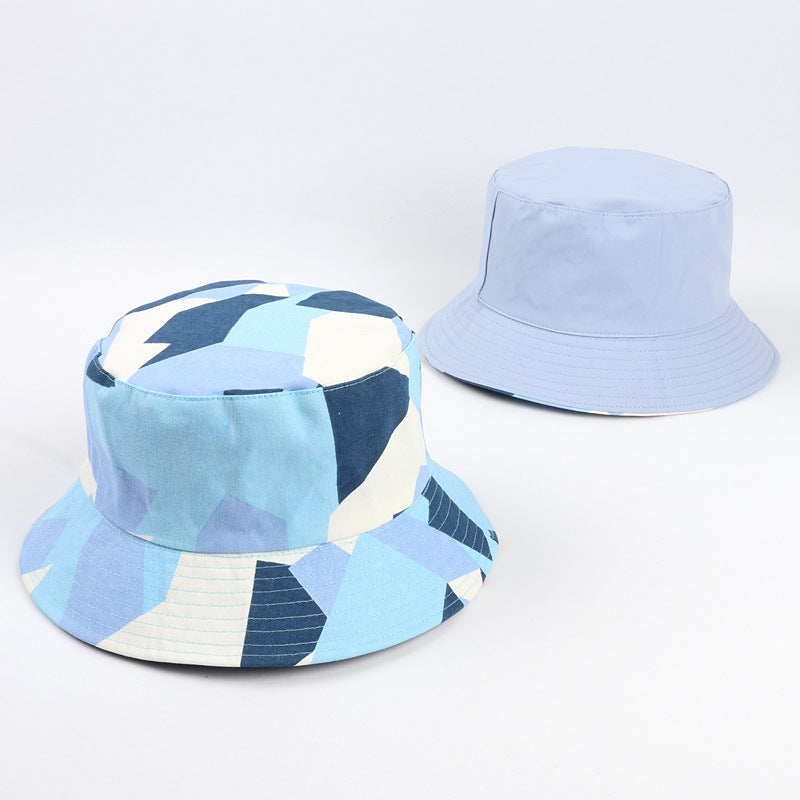Bucket Hat Fishing Cap Cotton Print Fisherman Hat Men's and Women's Outdoor Mountaineering Sun Hat Leisure