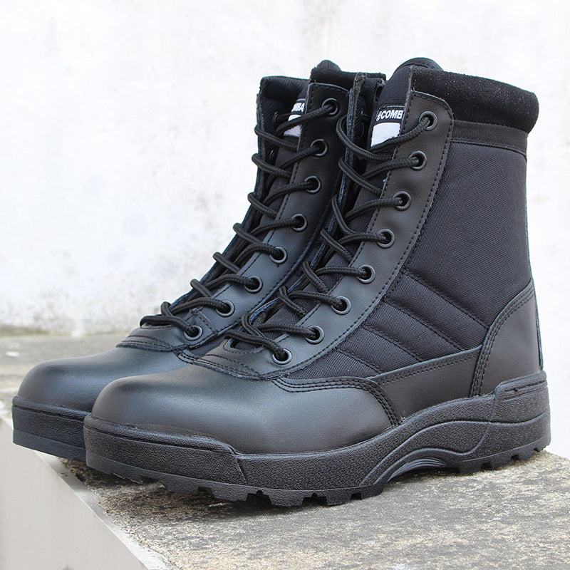 Hiking Shoes Military Fans Men's Boots Combat Boots Military Fans Outdoor Climbing Boots High-Top Combat Boots Men's and Women's Desert Boots