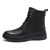 Men's Boots Work Boot Men Casual Hiking Boots Men's Shoes Spring High-Top Shoes Retro