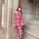 Coachella Music Festival Outfits Top and Skirt Split Suit