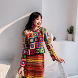 Coachella Music Festival Outfits Colorful Cotton All-Match Top