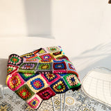 Coachella Music Festival Outfits Colorful Cotton All-Match Top