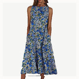 Betty Draper Valentine's Day Dress Digital Printed round Neck Dress