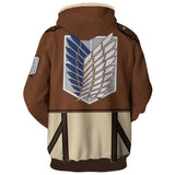 Men Hoodie Attack on Titan Series 3D Printed Hoodie
