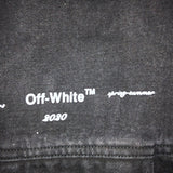 Off White Jacket Spring And Autumn Denim Printed Men'S Coat Jacket Plus Size Casual Owt